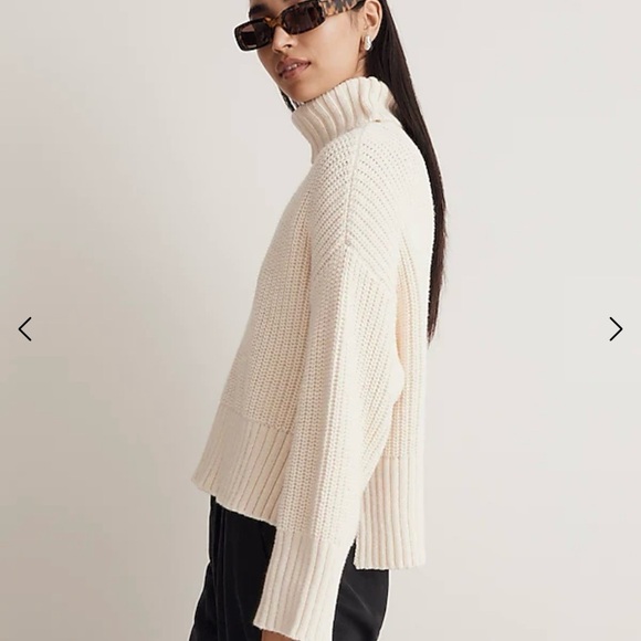 Madewell Wide Rib Turtleneck Sweater - size small - Picture 2 of 8